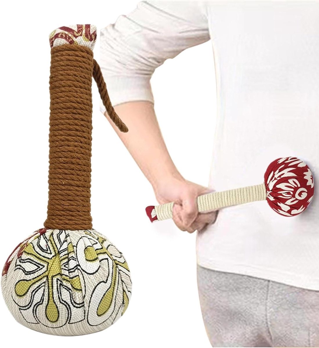 Massage Hamer - Lichaamsgereedschap - Spieren Ontspannen - Natuurlijk Bijvoet Aroma - 27 cm - Willekeurig