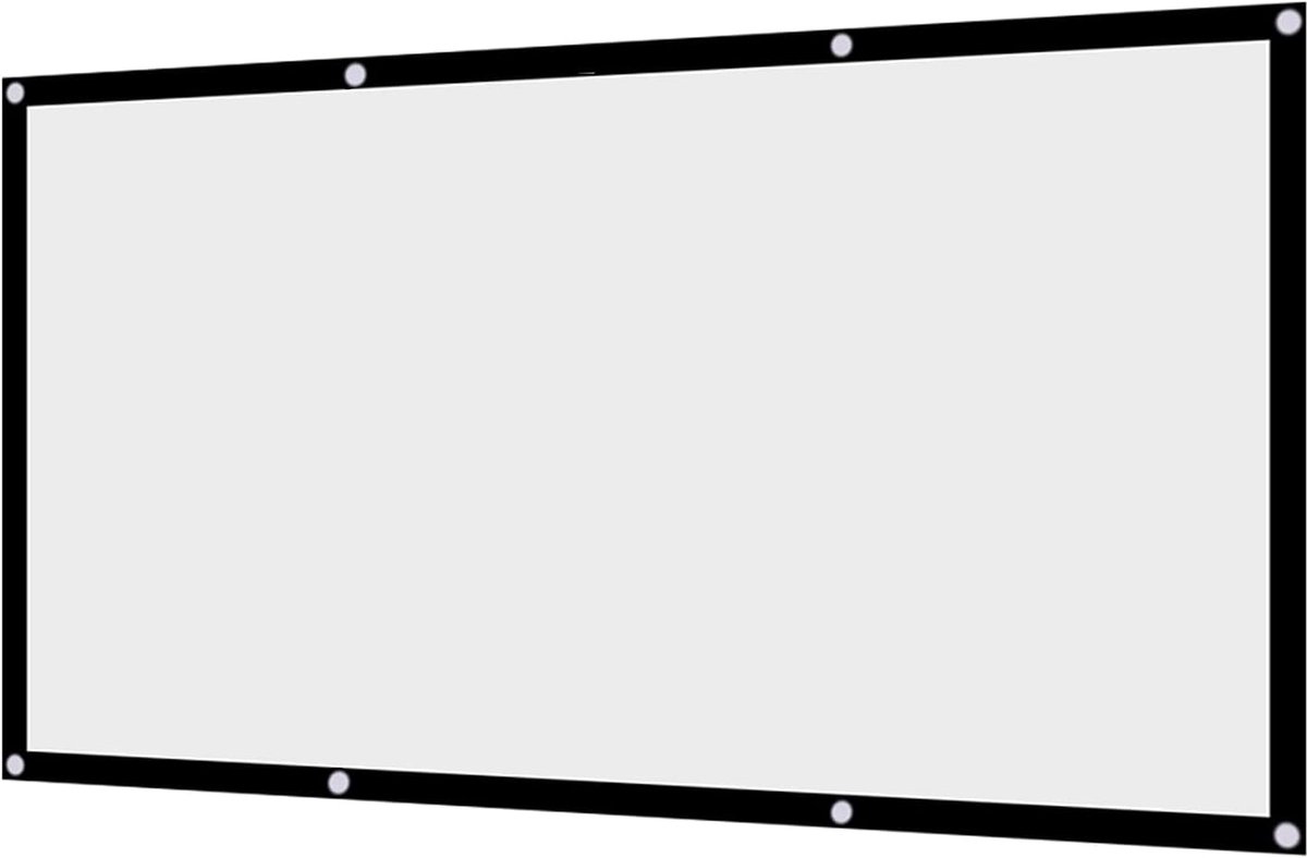Generic Draagbaar Wit Projectiescherm, Niet Gevouwen, 120 Inch 16:9, voor Buitencampingfilm, Openluchtbioscoop (120 inch)