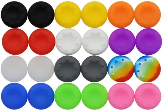 Gamepad Thumbstick Covers - Joystick Caps - Gaming Comfort - Antislip Siliconen - 2 Stuks - Geel — afbeelding 5