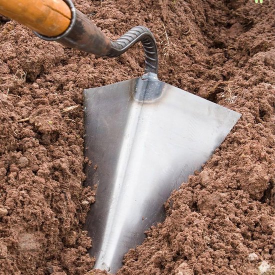 Driehoekige Schoffel - Onkruidverwijderaar Tuin - Grond Bewerken Gazon - Ergonomische Hoek Steel - 19 x 31 x 12 cm — afbeelding 2