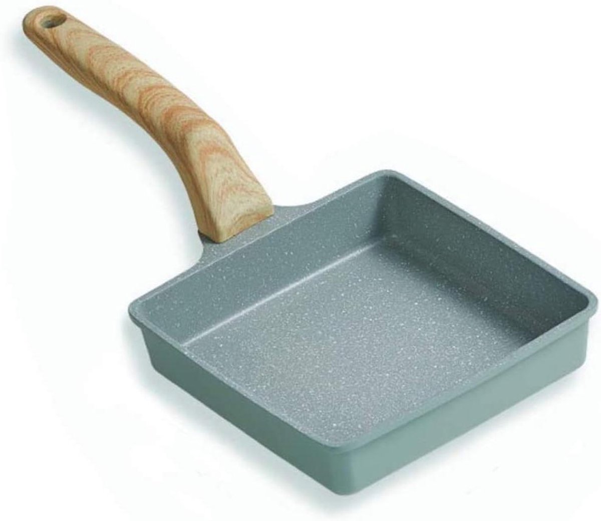 Omeletpan - Japanse pan - Ontbijt Maken - Antiaanbaklaag - 20 x 15 cm - Groen