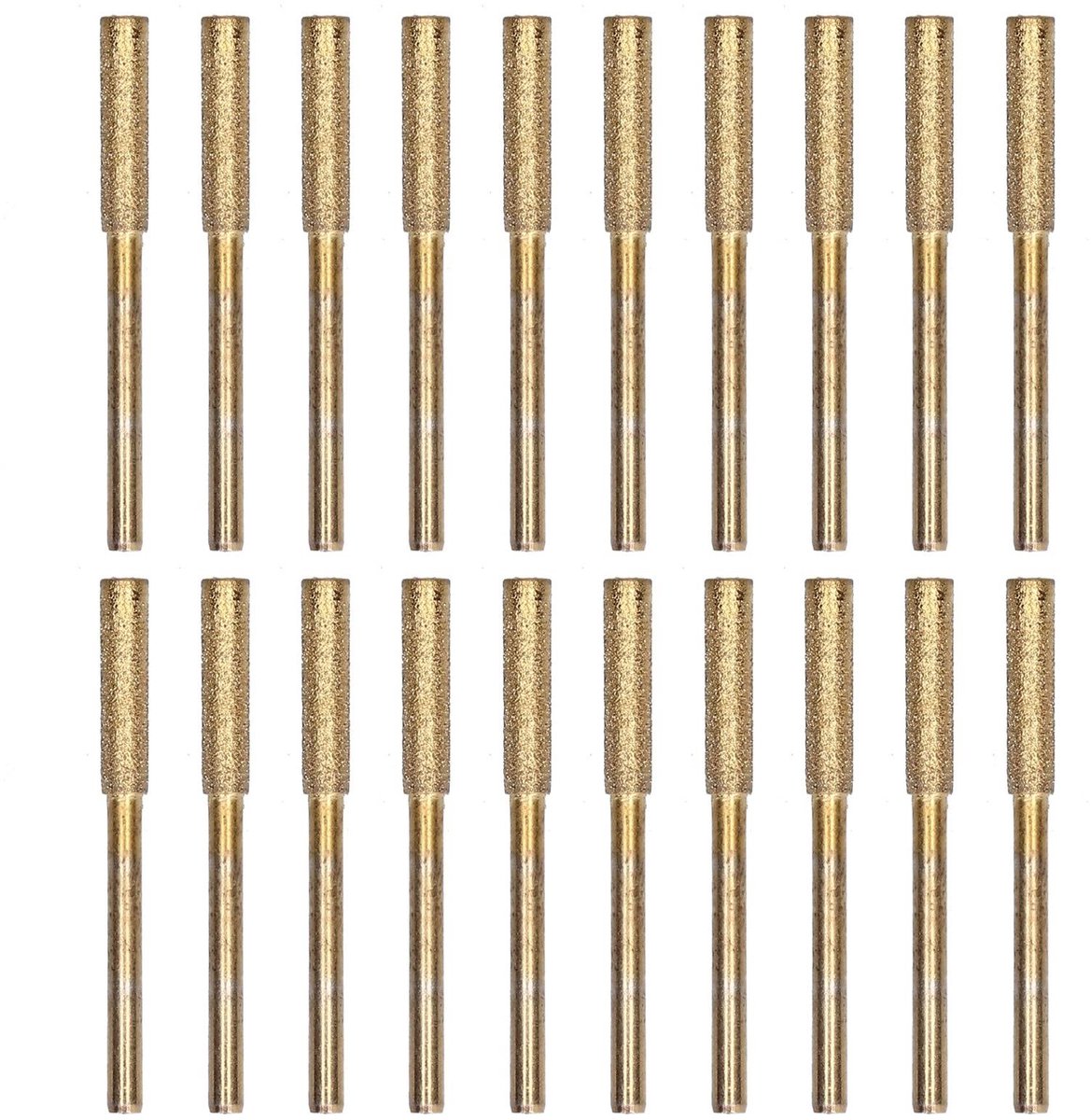 Dailygoods - 20 Stuks Kettingzaagslijper Multi-Maat Vijl voor Effectief Slijpen (Goud)