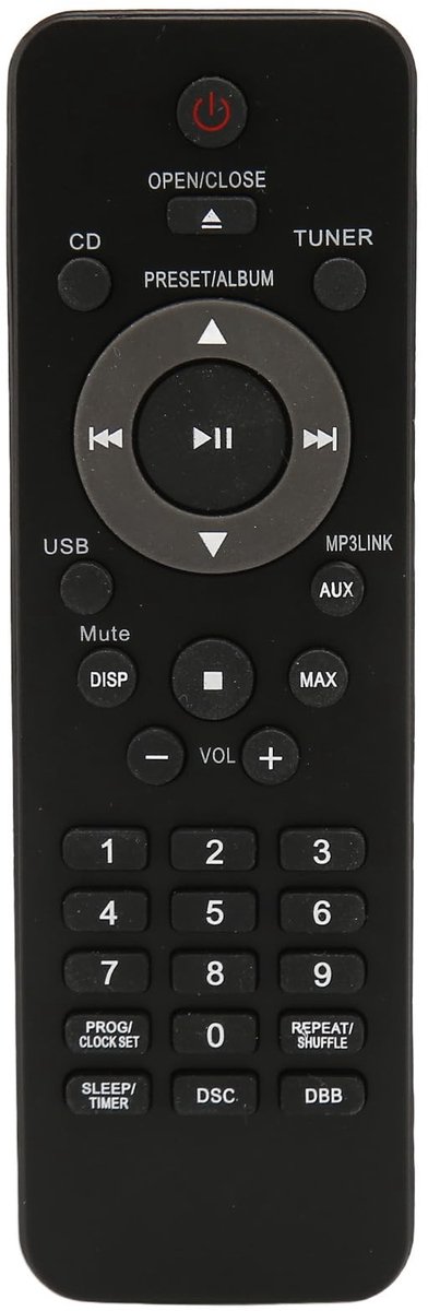 Dailygoods - Vervangende Afstandsbediening voor Audiosystemen