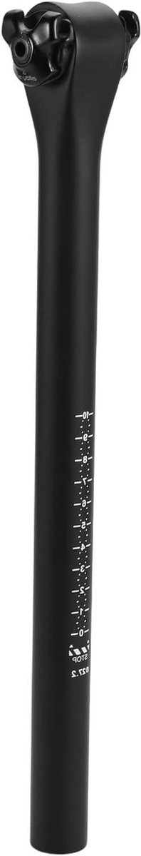 Fiets Zadelpen - Zadelbuis Onderdeel - Comfortabele Fietsrit - Lichtgewicht Koolstofvezel - 272 x 350 mm - Matzwart