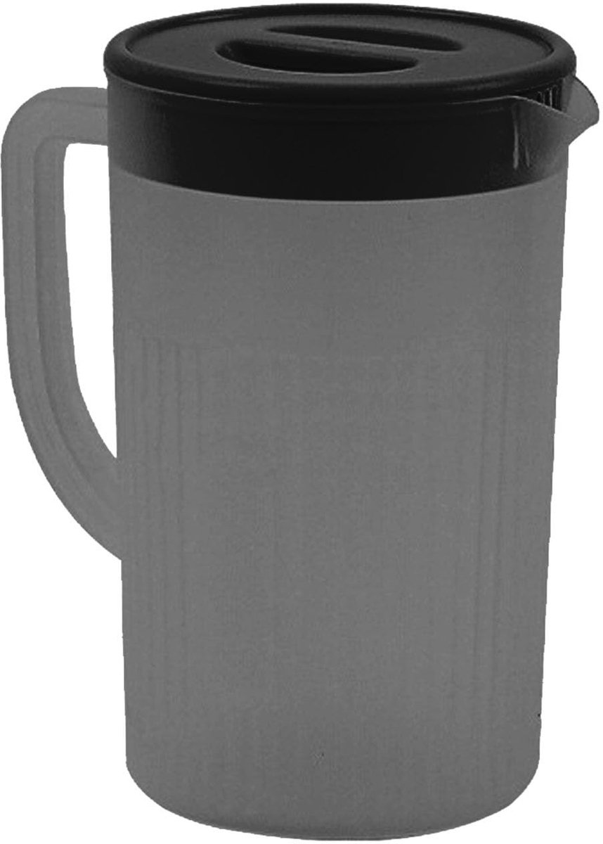 Dailygoods - Dailygoody - Koudwaterkan - Stijlvolle Saptheekan - 27 Liter - Zwart - Kunststof Waterkan - Geschikt voor Thuisgebruik - Modern Design