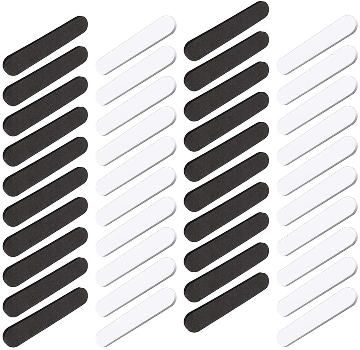 Dailygoods - Dailygoody - Hoedgrootte Verkleiners - Zacht Schuim - 40 Stuks - Zwart en Wit - Zelfklevende Inserts - Voor Mannen en Vrouwen