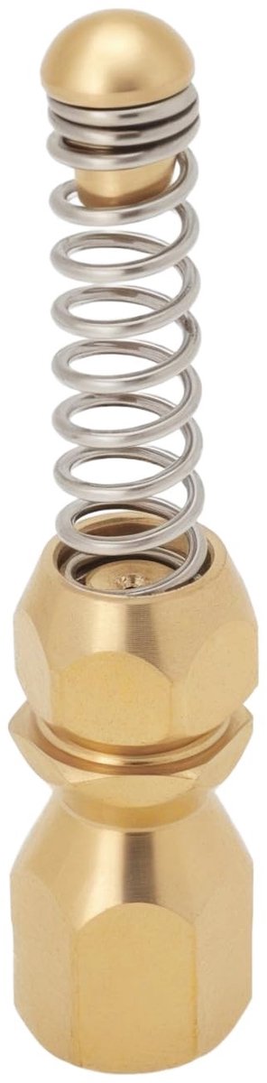 Dailygoods - Dailygoody - Hogedruk Nozzle - Spiraal Lente Nozzle - G1/8 Inch - Compatibel met Karcher - Reinigingsoplossing voor Pijpen - Goud