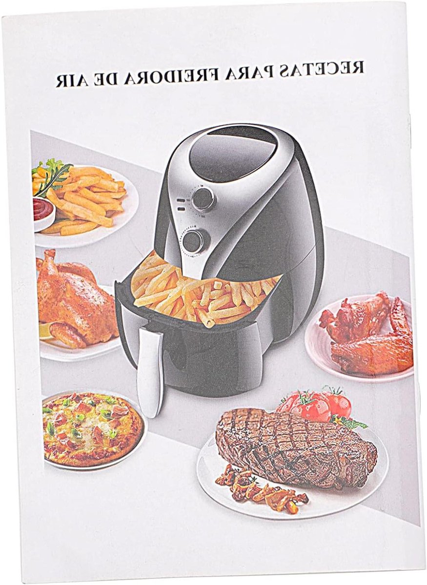 Airfryer Receptenboek - Kookboek Recepten - Thuis Koken - Eenvoudige Gerechten - 18x12cm - Diverse Kleuren