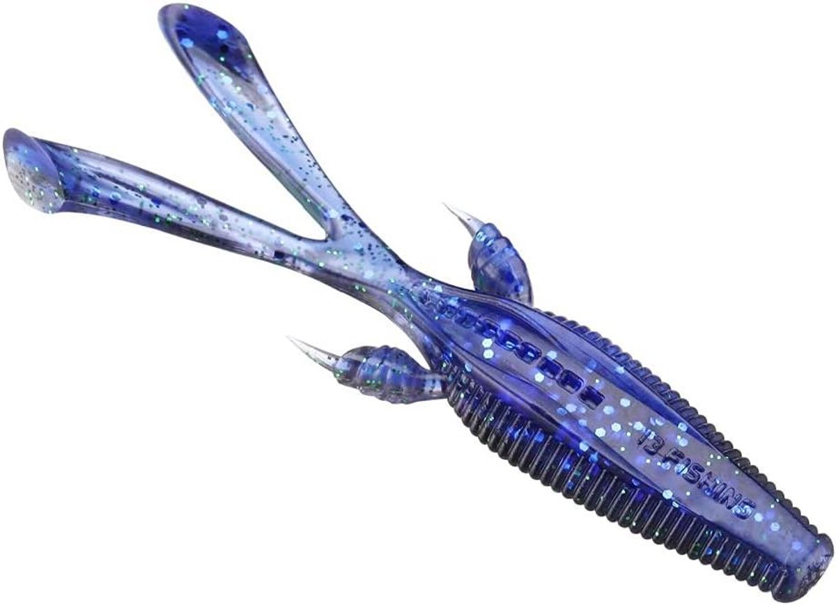Zachte Creature Bait - Vis Aas - Vissen Vangen - Maximal Buoyancy Ontwerp - 6 Stuks - Blauwe Bes