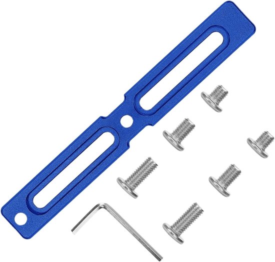 Fleshouder Adapter - Fiets Accessoire - Onderweg Drinken - Verstelbare Montage - 16 x 6 x 1 cm - Blauw — afbeelding 5
