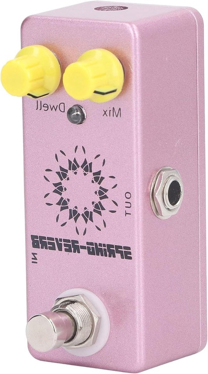 Gitaar Effectpedaal - Reverb Pedaal - Muziek Verbeteren - Zeven Reverb Modi - 167 gram - Zilver