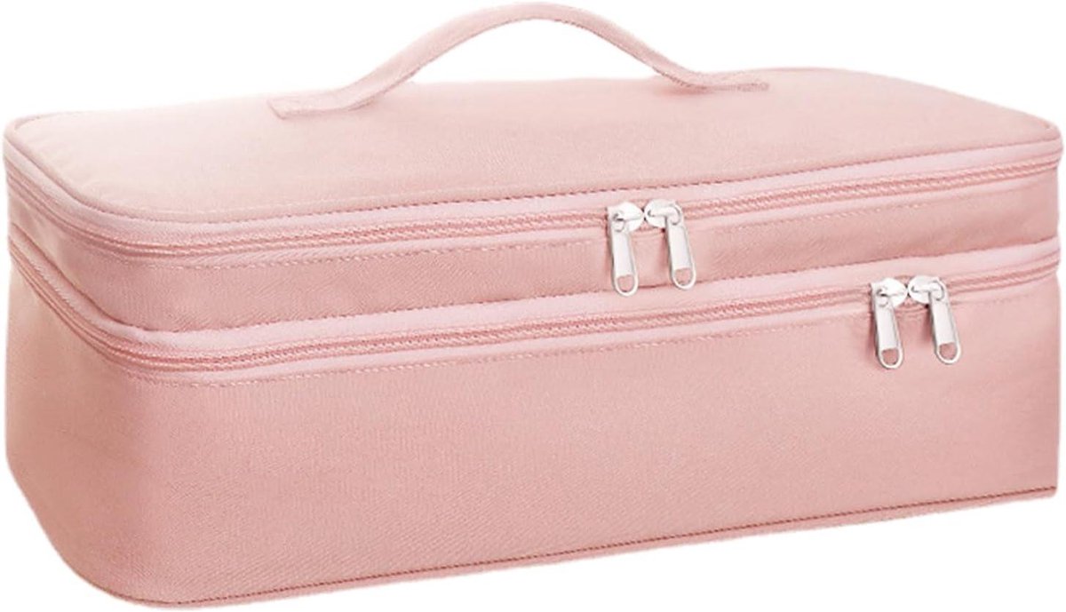 Reistas Haargereedschap - Opbergtas Organizer - Reizen Styling - Hittebestendige Pad - 40x15x14 cm - Zwart