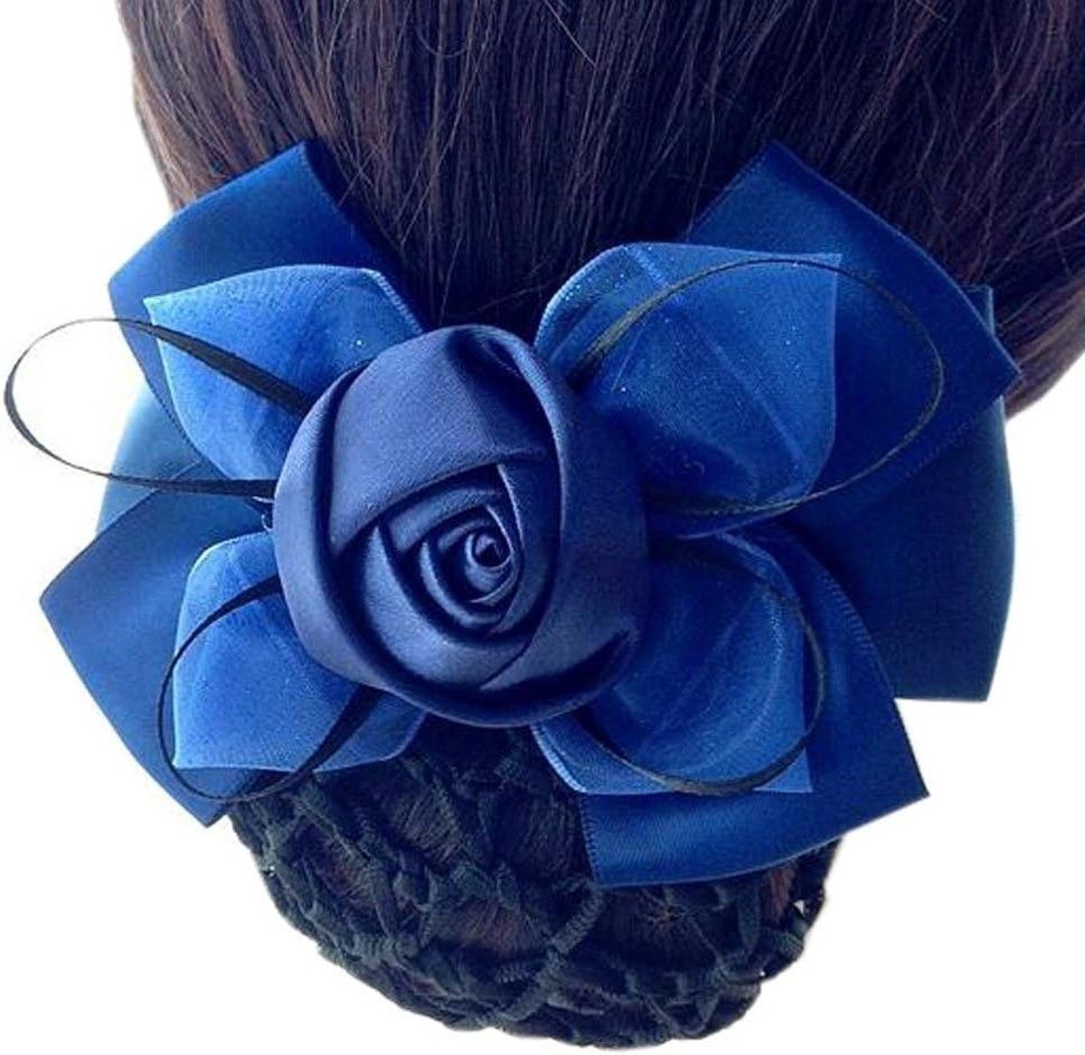 Haarclip Netje - Bun Cover - Netjes Haar - Elastisch Design - One Size - Donkerblauw