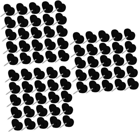 Foto: Villcase 3 dozen hartvormige punaises voor prikbord decoratief rond liefdesontwerp prikbord punaises muurspijkers kaart accessoire