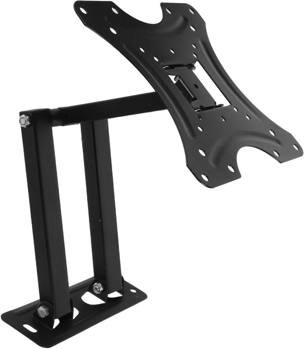 Tv Wandbeugel - Verstelbare Steun - Ruimte Besparen - Kantelbaar En Draaibaar - 20.5 cm - Zwart