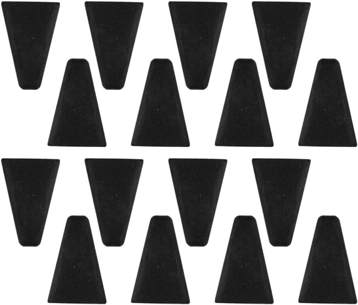 Siliconen Voetjes Hoekbeschermers Rekken Airfryer Accessoires Vaatwasmachinebestendig 4.50X3.20X0.70CM Zwart