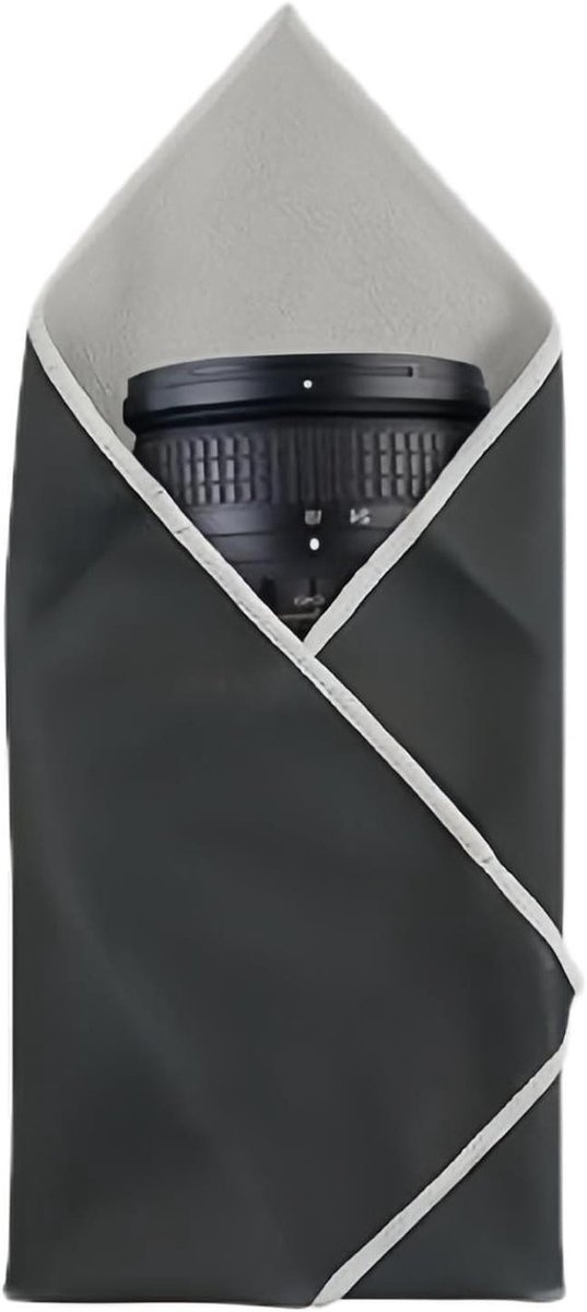 Camera Wikkeldoek - Beschermhoes - Reizen - Schokabsorberend - 45x45 cm - Zwart
