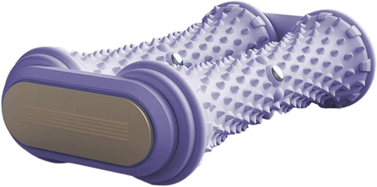 Voetmassage Rol - Stekelige Roller - Spierherstel Benen - Getextureerd Oppervlak - 18 cm - Grijs