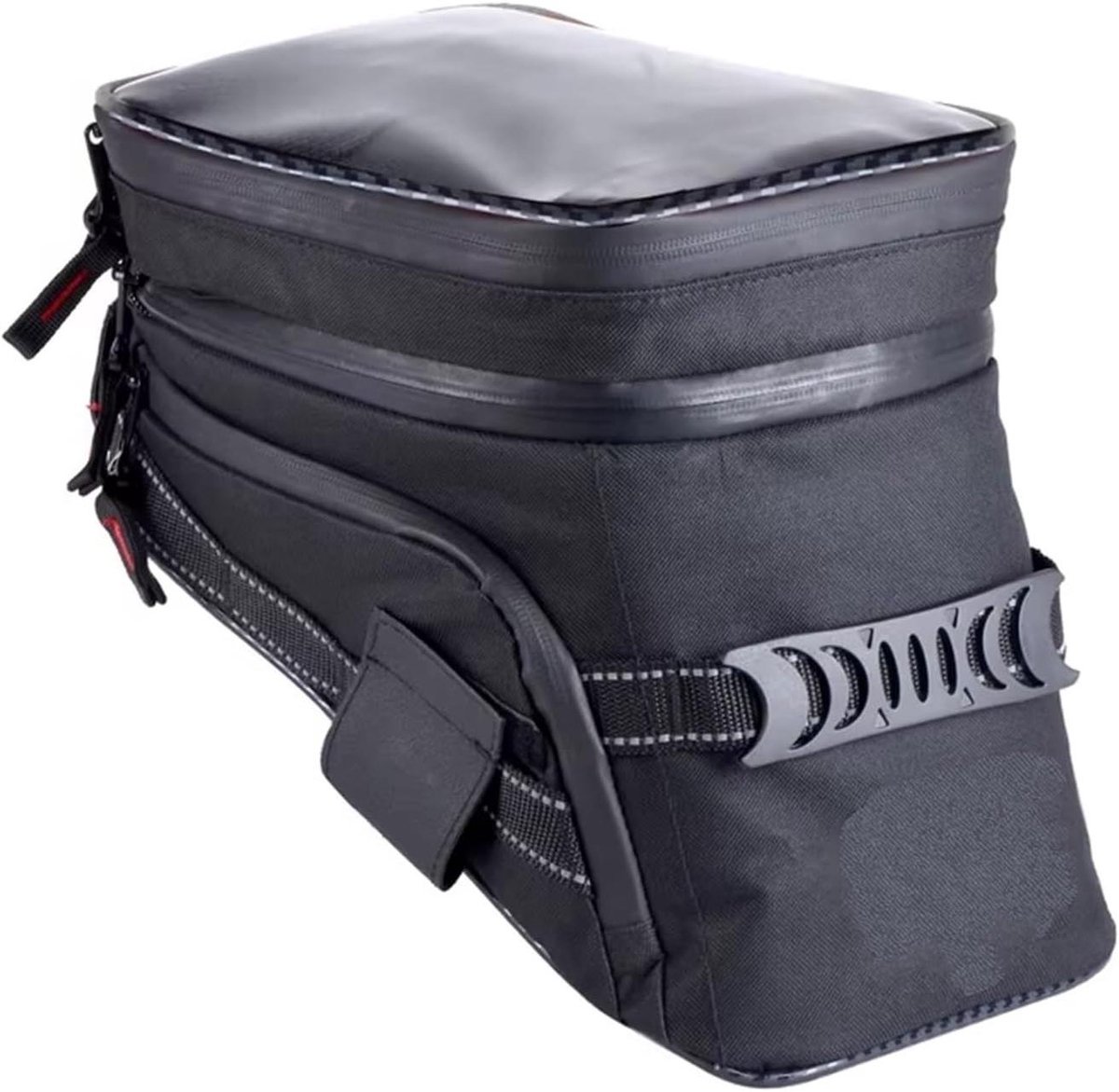 Motorfiets Achterbanktas - Motortanktas Zadeltas - Motor Bagage - Waterdicht Materiaal - 12-16 Liter - Zwart