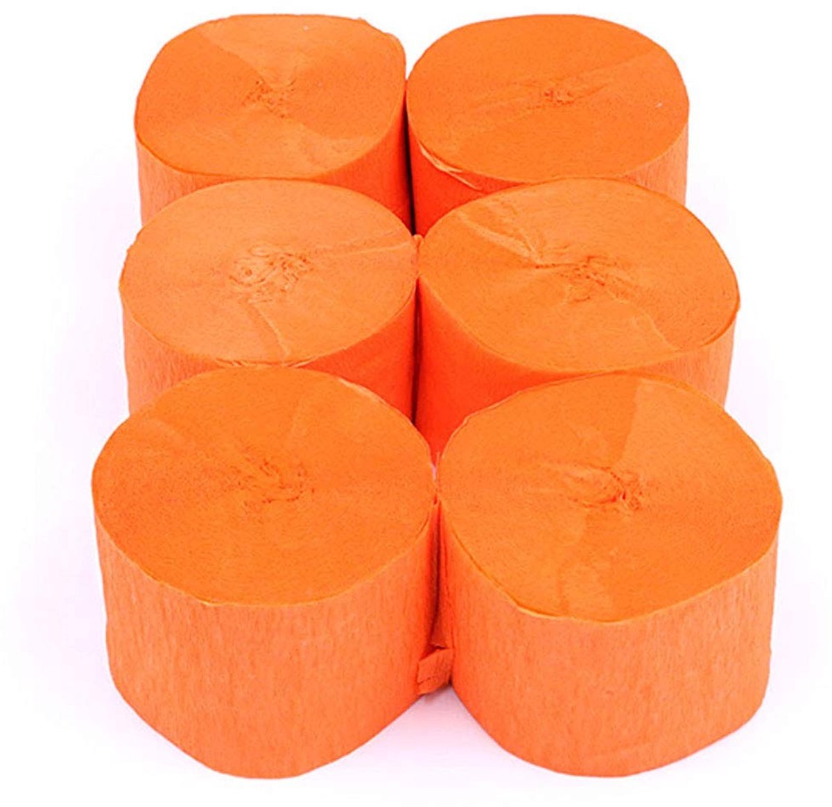 Dailygoods - Cosensi - Dailygoods - Dailygoody - Crêpepapier Feeststreamers - Decoratief en veelzijdig - Oranje - Perfect voor feesten - Hangende decoraties voor verjaardagen en bruiloften