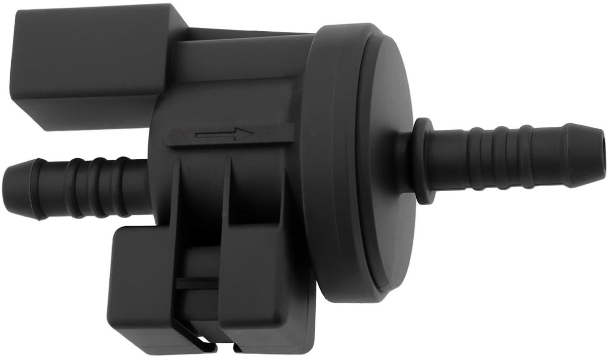 Dailygoods - Dailygoody - Auto Vapor Canister Purge Valve - Magneetventiel - Zwart - Compatibel met Jetta en Golf - 0280142432 06E906517A