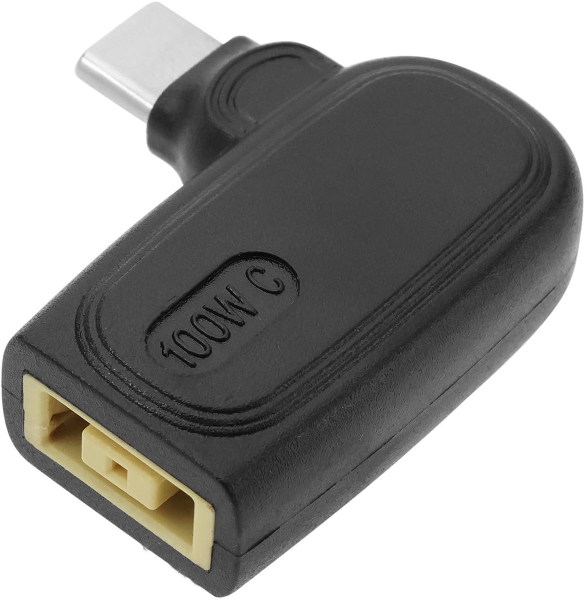 Dailygoods - Dailygoody - USB C naar Slim Tip Adapter - 100W PD Opladen - Zwart - Type C Connector - Geschikt voor Lenovo - Slanke tip vrouwelijke ingang