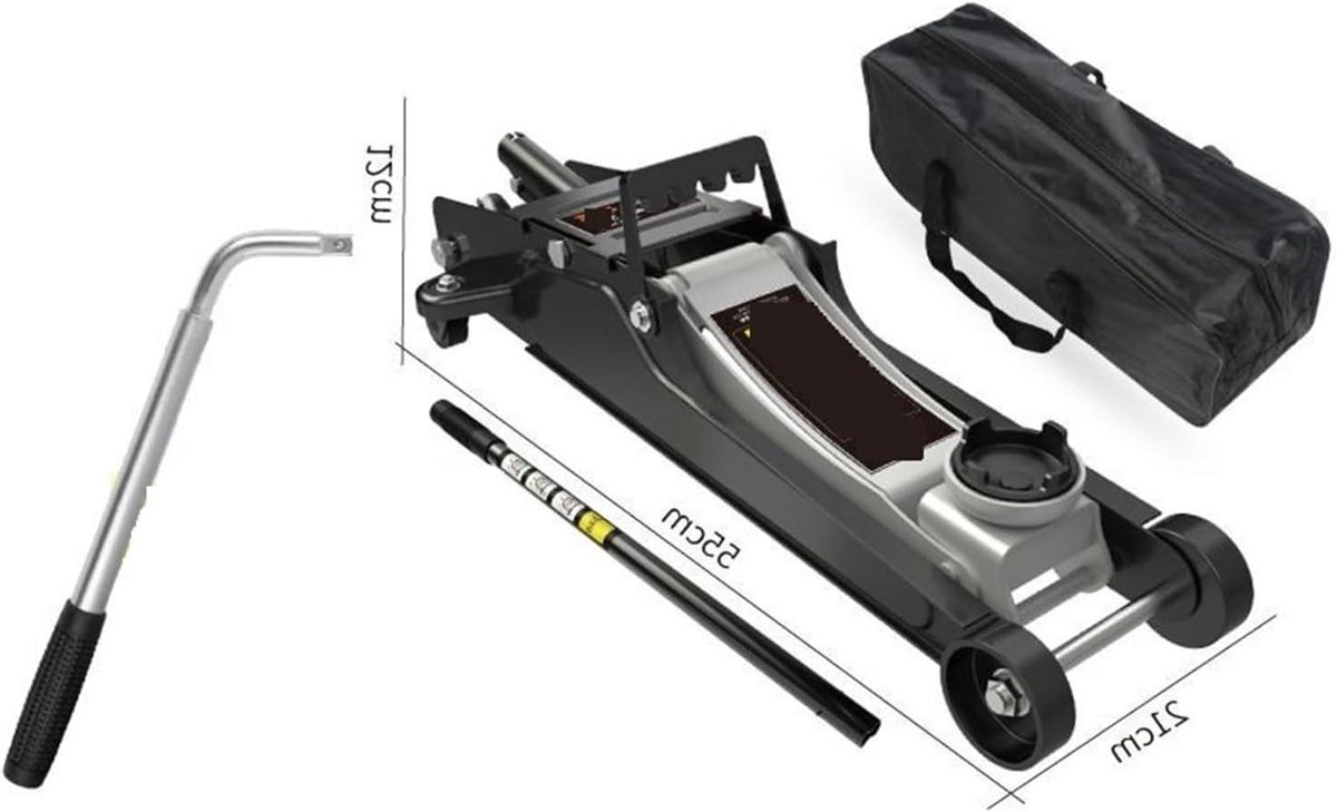 Hydraulische Krik - Autokrik - Voertuigonderhoud - Hoge Laadcapaciteit - 25 Ton - Zwart