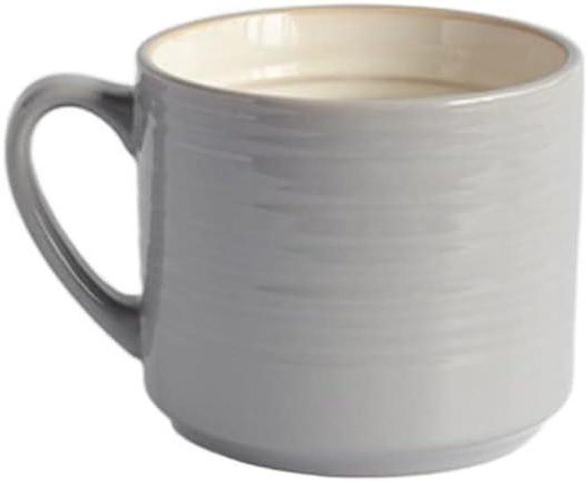 Theemok Grote capaciteit - Keramische mok - Ontbijt of drank - Creatieve kunst - 470ml - A
