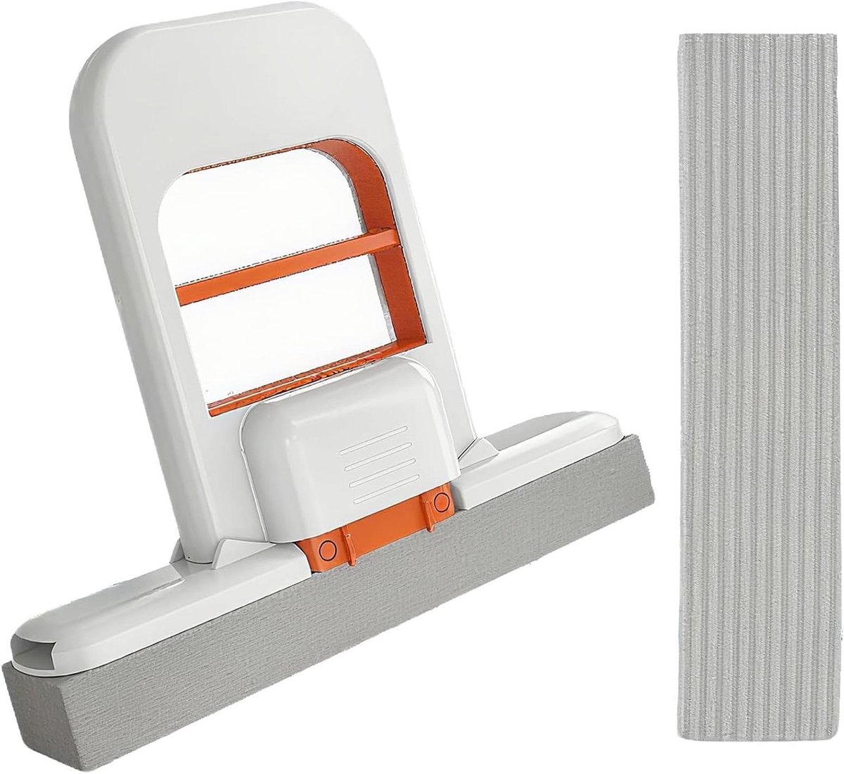 Mini Mop - Spons Mop - Kleine Ruimtes - Zelf Wringend - 15 cm - Wit