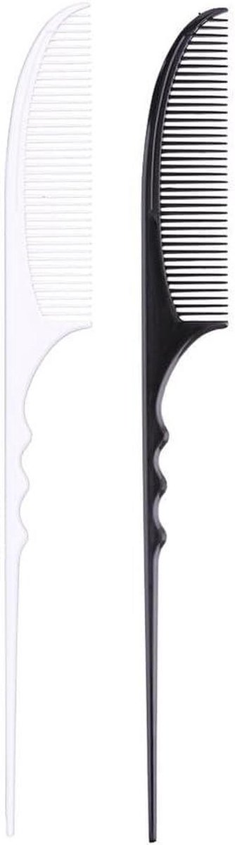 Haarkam - Styling kam - Haar scheiden - Ergonomisch handvat - 22 cm - Wit