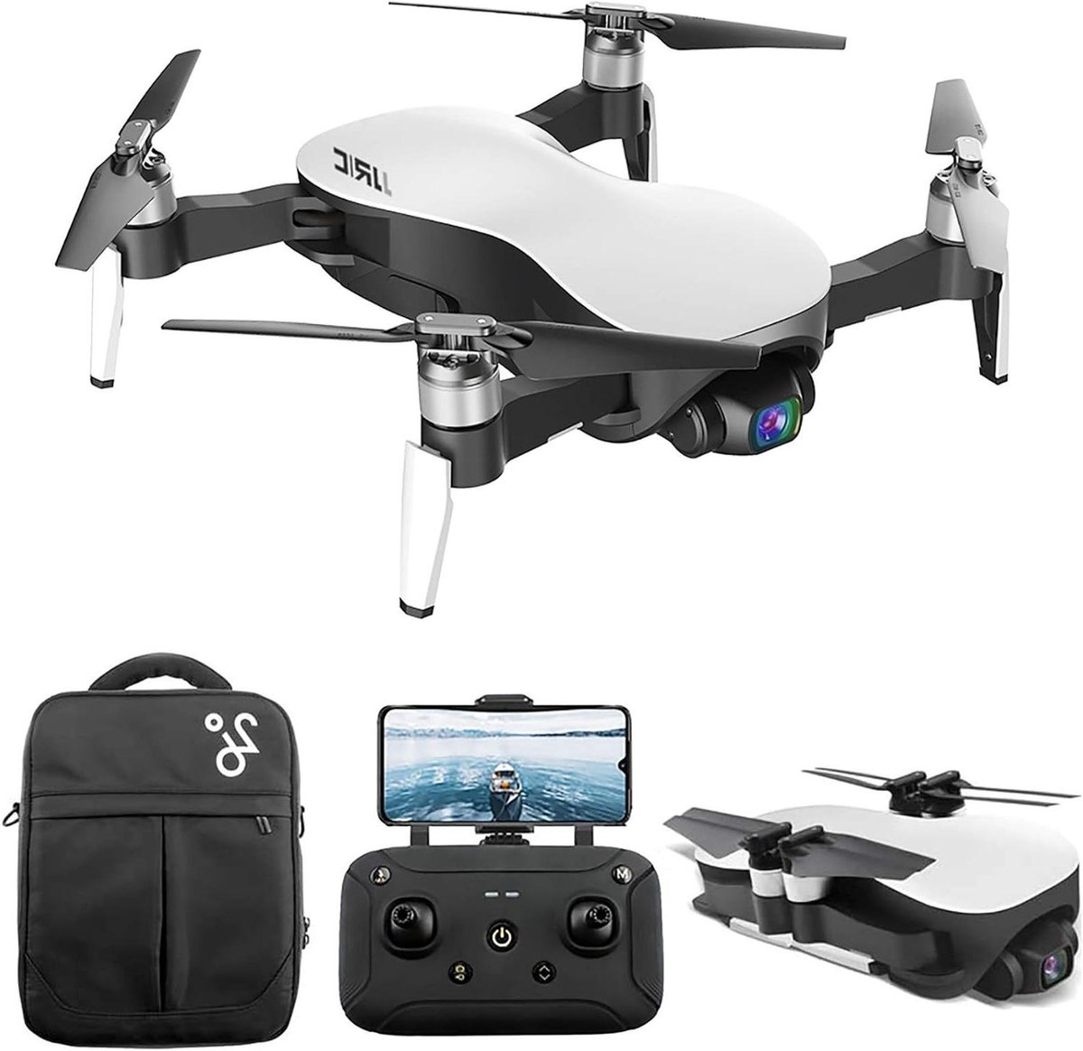 4K Drone - RC Vliegtuig - Luchtfotografie Maken - Drie-assige Gimbal - 1200m Bereik - Wit