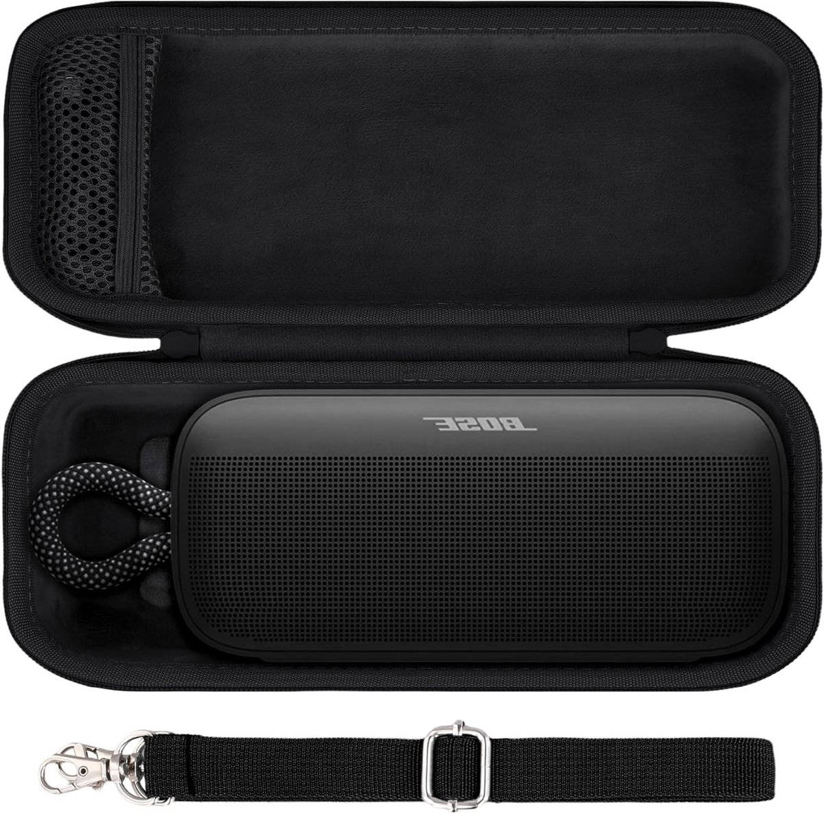 Duurzame Hard Travel Case voor Draagbare Bluetooth Speaker, Bescherming en Opbergruimte