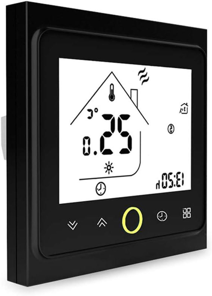 Slimme Thermostaatkraan - Temperatuurregelaar - Energie Besparen - App en Spraakbesturing - 5A - Zwart