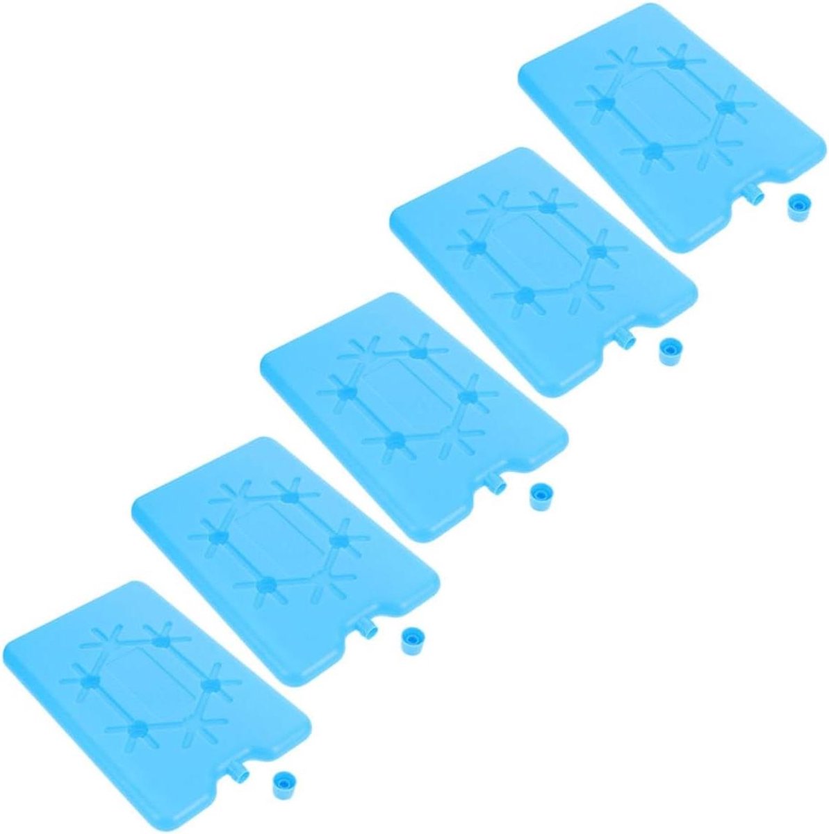Slanke Koelelementen - Herbruikbare Vriesblokken - Koelboxen Gebruiken - Langdurig Isolatievermogen - 16x10x1 cm - Blauw