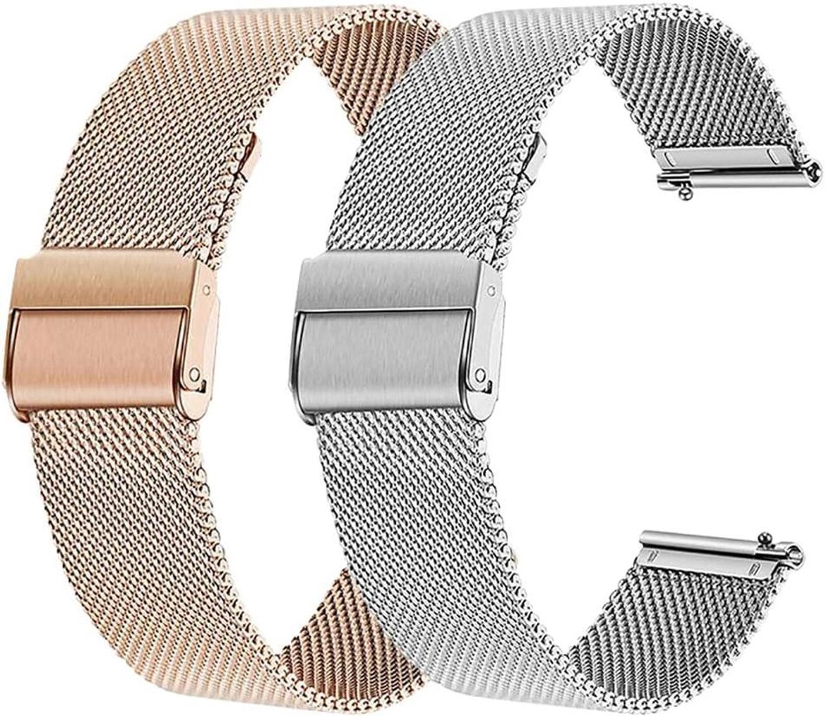 Metalen horlogeband - Smartwatch band - Smartwatch decoratie - Roestvrij staal - 196 inch scherm - Zilverkleurig