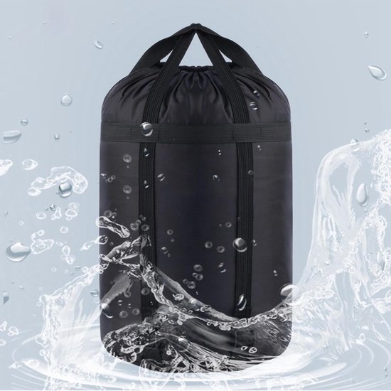 Opbergtas - Compressiezak - Kamperen en reizen - Verstelbare lengte - 43x23cm - Zwart — afbeelding 3