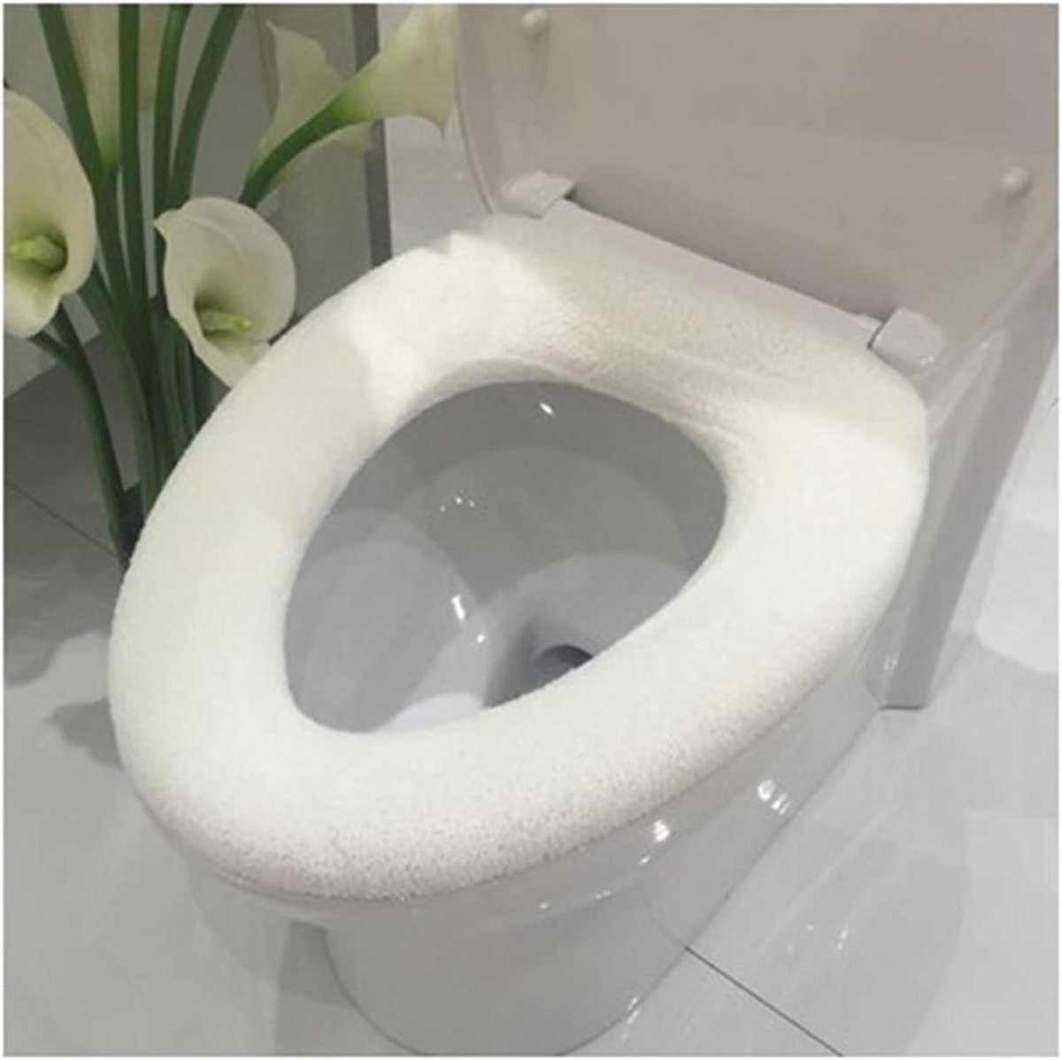 Toiletzitting Hoes - Toiletmat Set - Winterse Warmte - Wasbaar Materiaal - Universele Pasvorm - Veelkleurig