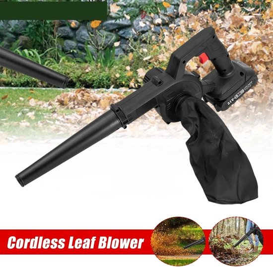 Draadloze Bladblazer - Luchtblazer Tuin - Gazon Reinigen - Instelbare Snelheid - 12 kg - Zwart — afbeelding 5