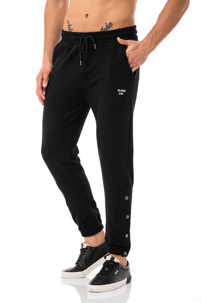 Cosensi - Sportieve Joggingbroek voor Heren in Zwart, M