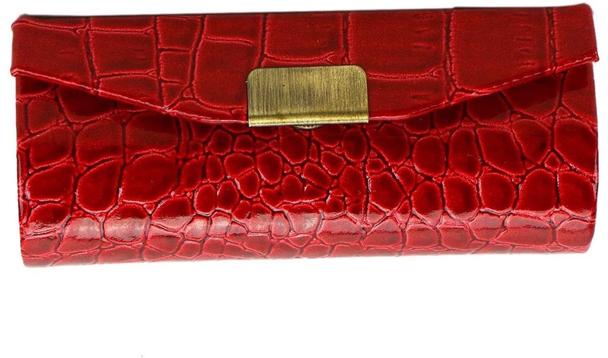 Dailygoods - Leren Knooplipstickhoesje met Spiegel en Opbergdoos