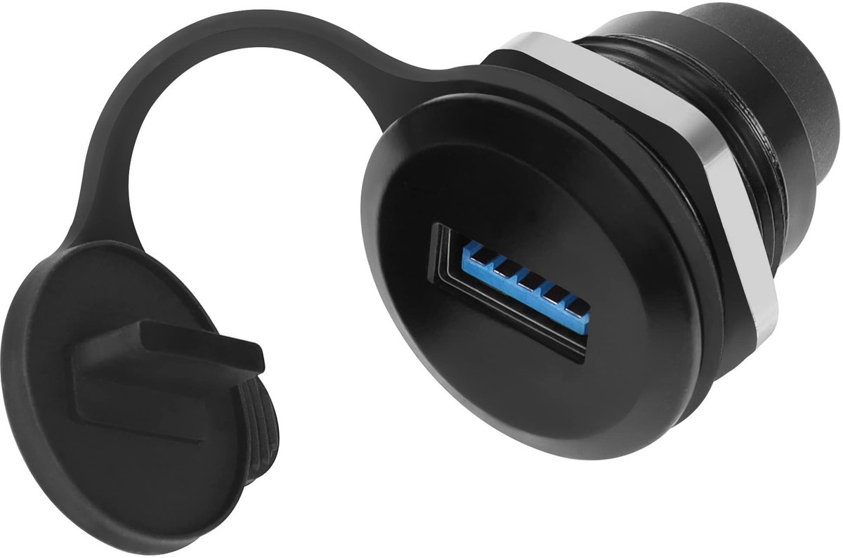 Dailygoods - USB 3.0 naar USB C Ingebedde Adapter met Waterdichte Stofkap