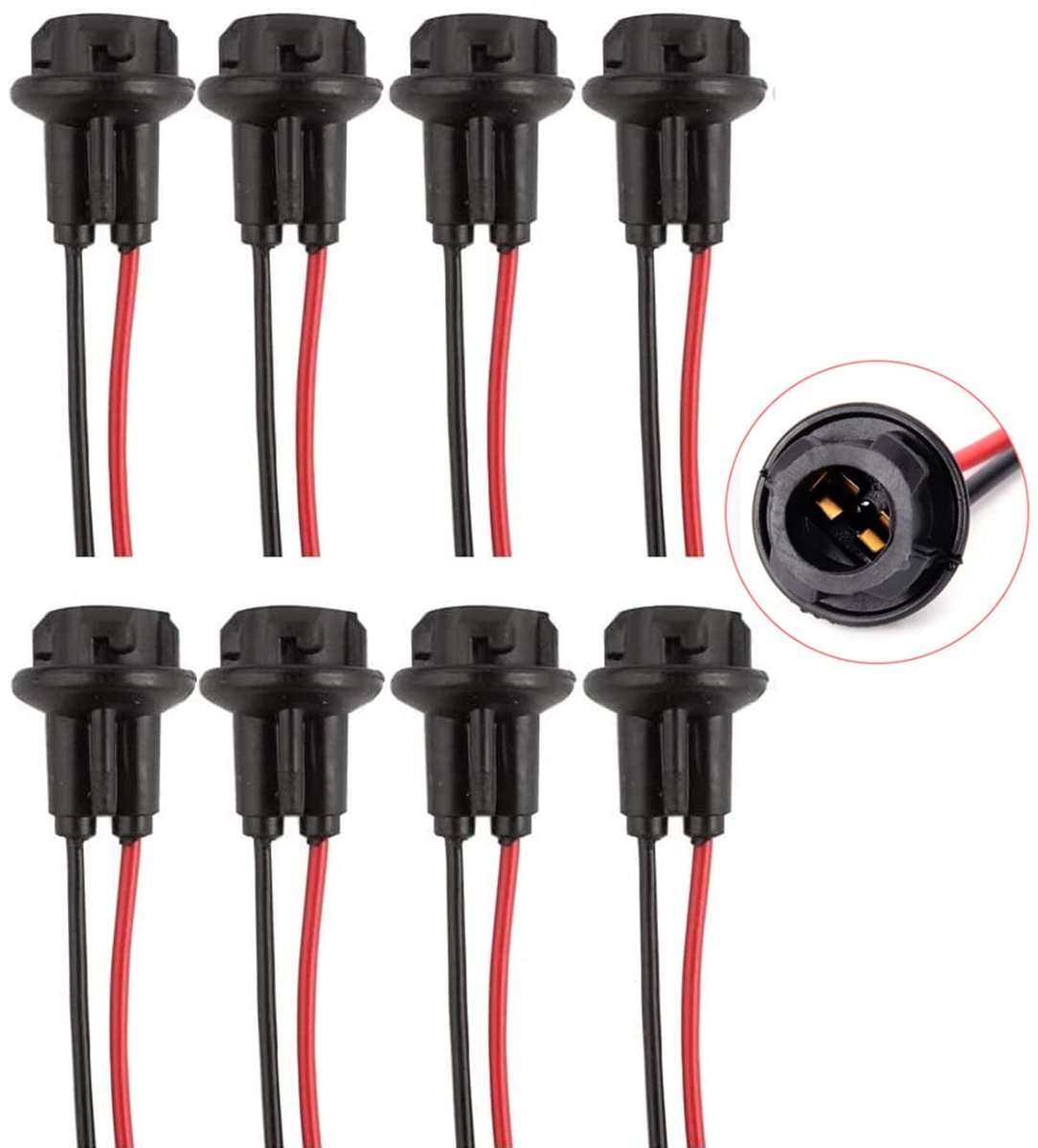 Dailygoods - 8 Stuks T10 Verleng Kabelboom Connectoren voor Auto