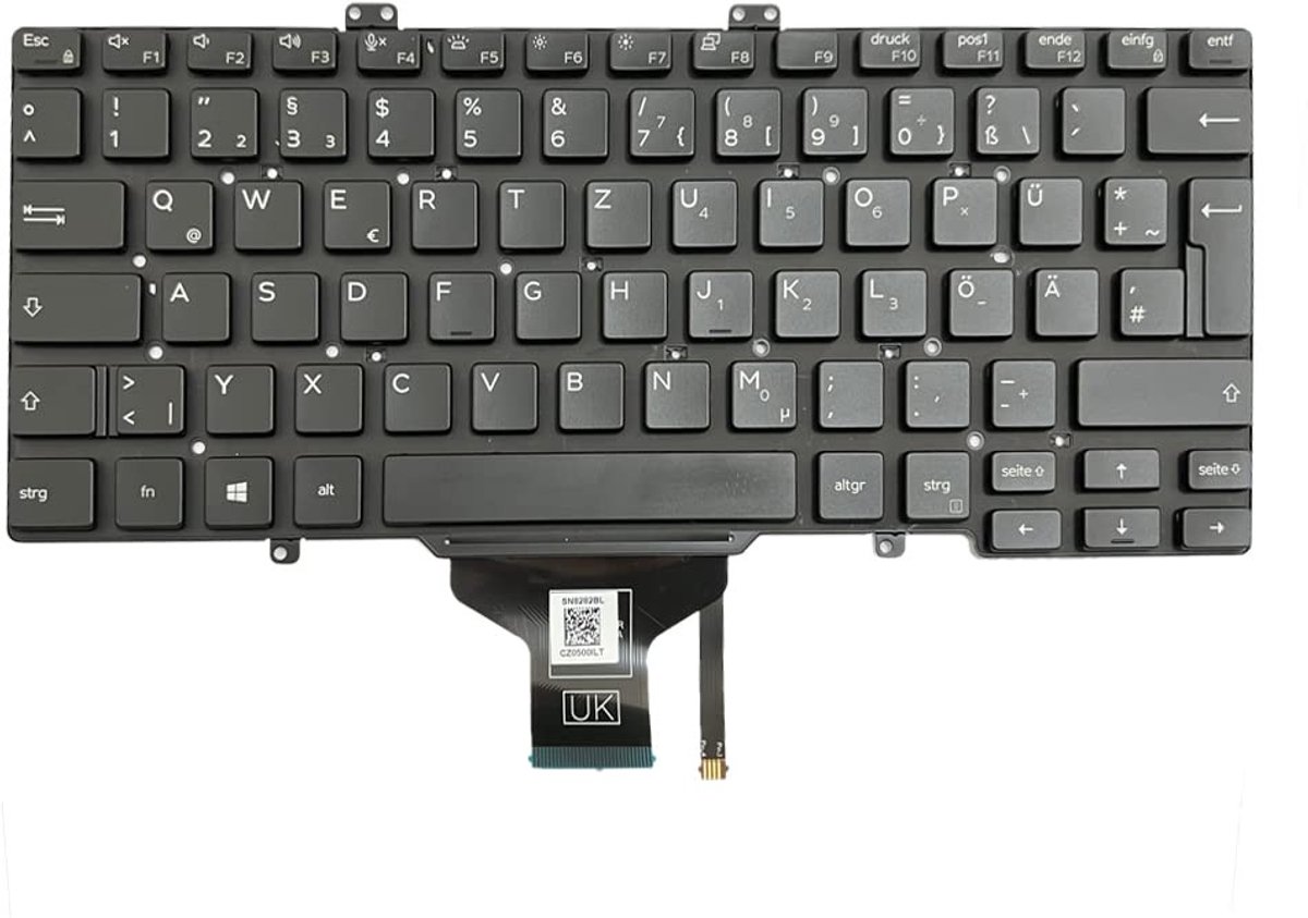 Dailygoods - Verlicht Toetsenbord voor Dell Latitude Laptop