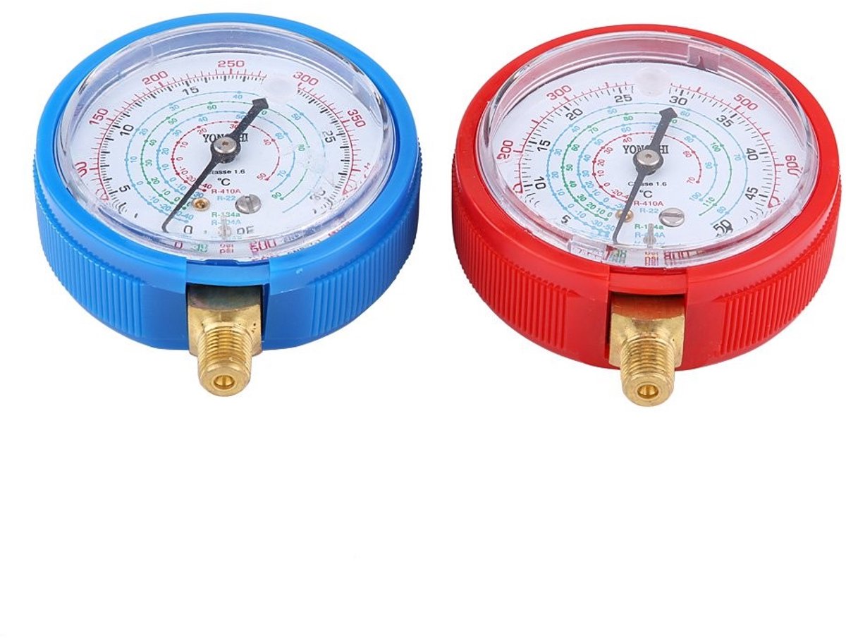 Dailygoods - Hogedrukmanometer Kit voor Airconditioning Koelmiddelen