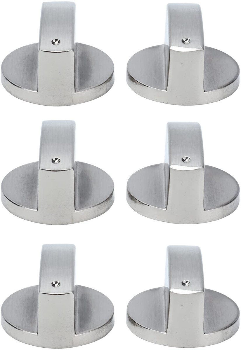 Dailygoods - 6-Pack Draaiknoppen voor Fornuis en Magnetron