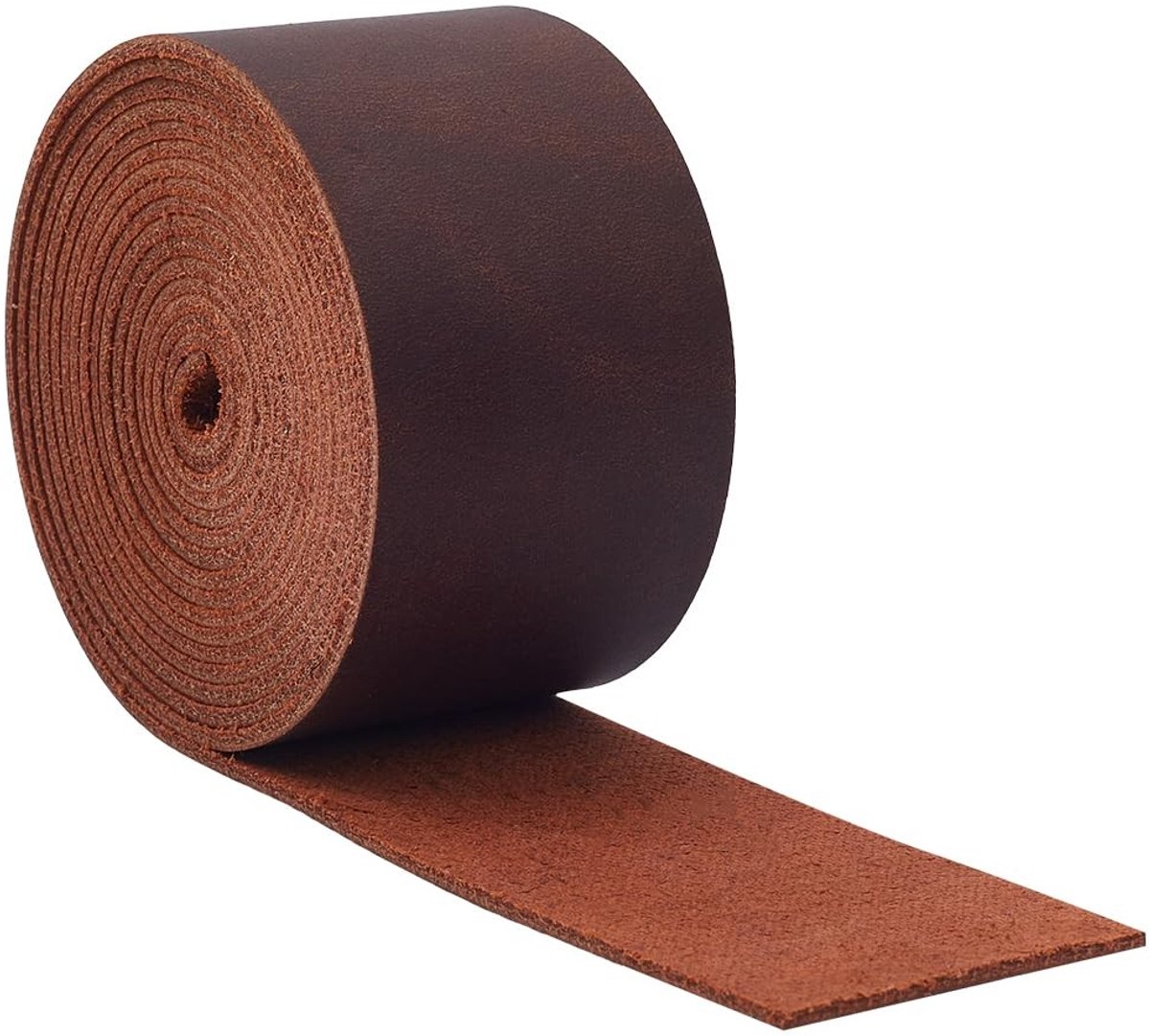 Dailygoods - Dailygoody - Riem van echt rundleer - Premium kwaliteit - Geel rundleer - Gereedschapsmateriaal - Perfect voor sculptuur - 2 m x 37,5 mm