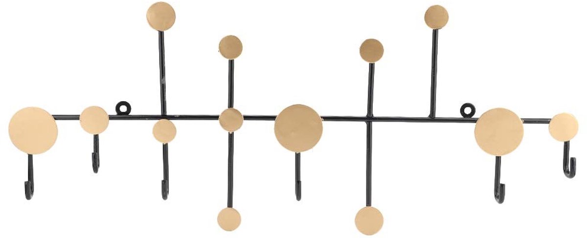 Dailygoods - Wandkapstok met 5 Haken voor Jassen en Handdoeken