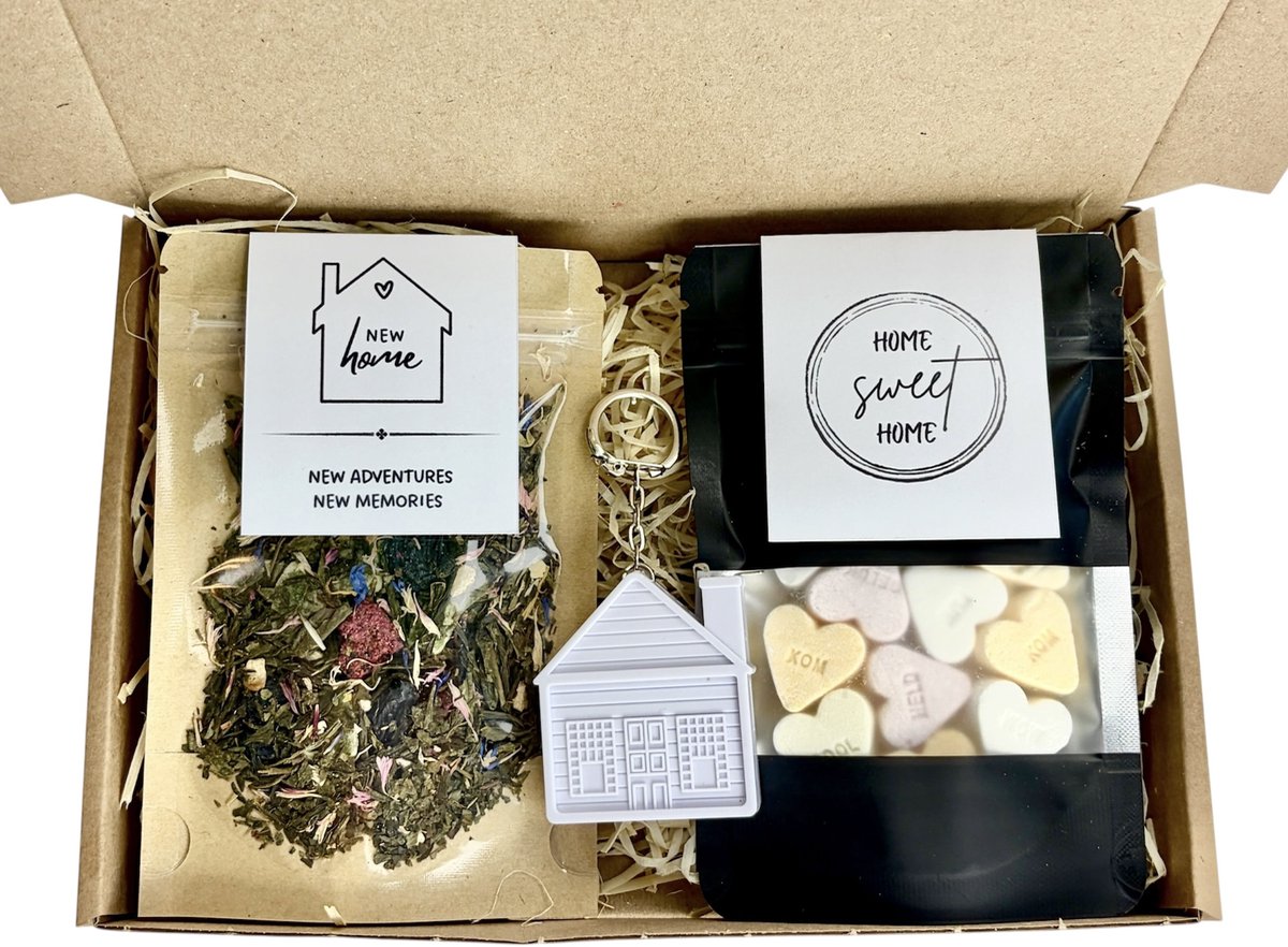 Nieuw huis cadeau | new home | housewarming | nieuwe woning | een nieuw huis | verhuiscadeau | thee cadeau | home sweet home