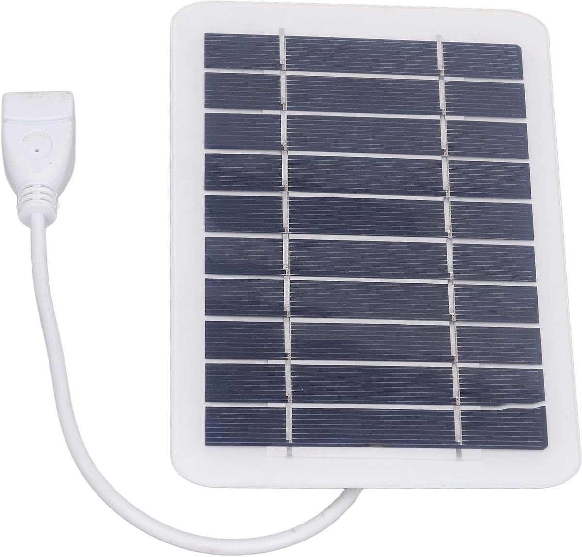 Draagbaar Zonnepaneel - Zonneoplader Buiten - Energie Opladen Onderweg - Monokristallijn Silicium - 2W 5V - Zwart