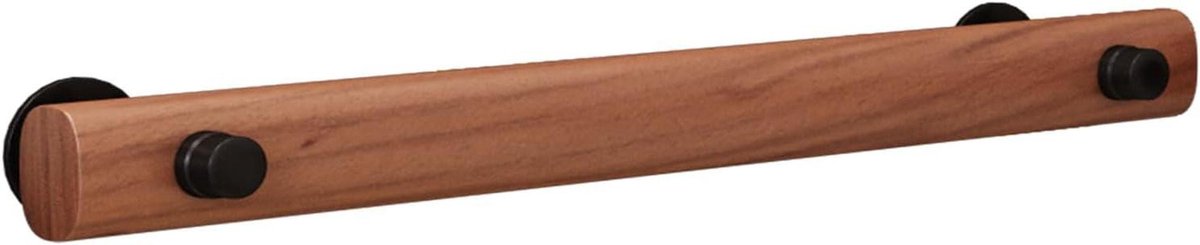 Houten trapleuning - Steunrail handgreep - Veilig traplopen - Natuurlijk massief hout - 30 cm - Houtkleur